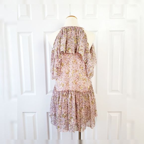 Forever 21 Floral Open Shoulder Prairie Dress NWT - Picture 6 of 10